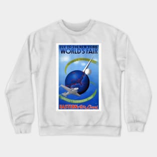 Fly to the New York World's Fair Vintage Poster Crewneck Sweatshirt